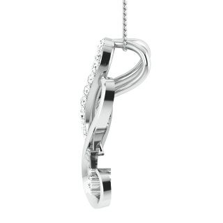 Evie Round Diamond Office Wear Pendant